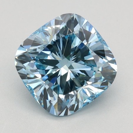 Diament laboratoryjny o barwie fantazyjnej szlif poduszkowy brylantowy, 1.54ct, VVS2, Fancy Intense Blue, IGI LG618493787