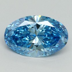 Diament laboratoryjny o barwie fantazyjnej szlif owalny, 1.94ct, VVS2, Fancy Vivid Blue, IGI LG644438481