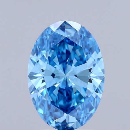Diament laboratoryjny o barwie fantazyjnej szlif owalny, 2.17ct, VVS2, Fancy Vivid Blue, IGI LG711525997