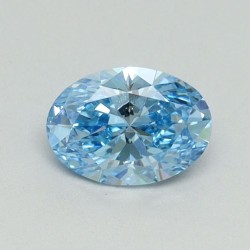 Diament laboratoryjny o barwie fantazyjnej szlif owalny, 0.51ct, VVS2, Fancy Vivid Blue, IGI LG653450427