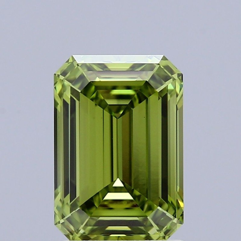 Diament laboratoryjny o barwie fantazyjnej szlif szmaragdowy, 1.73ct, VVS2, Fancy Vivid Green, IGI LG715553670 Diament laboratoryjny o barwie fantazyjnej szlif szmaragdowy, 1.73ct, VVS2, Fancy Vivid Green, IGI LG715553670