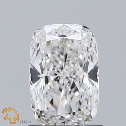 Diament laboratoryjny bezbarwny szlif poduszkowy brylantowy, 1.06ct, VVS2, F, IGI LG651421895