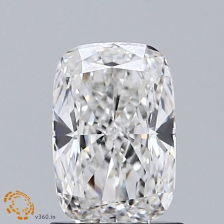 Diament laboratoryjny bezbarwny szlif poduszkowy brylantowy, 1.06ct, VVS2, F, IGI LG651421895