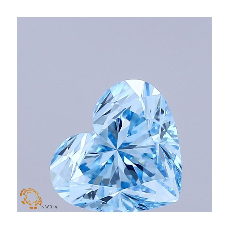 Diament laboratoryjny o barwie fantazyjnej serce, 1.74ct, VVS2, Fancy Vivid Blue, IGI LG729503085 Diament laboratoryjny o barwie fantazyjnej serce, 1.74ct, VVS2, Fancy Vivid Blue, IGI LG729503085