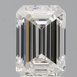Diament laboratoryjny bezbarwny szlif szmaragdowy, 2.54ct, VVS2, F, IGI LG710505141