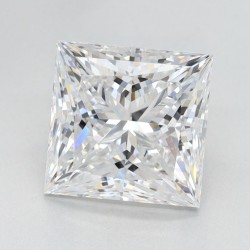 Diament laboratoryjny bezbarwny szlif princess, 2.51ct, VVS1, D, GIA 7508274297