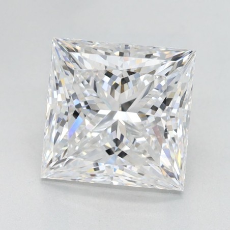 Diament laboratoryjny bezbarwny szlif princess, 2.51ct, VVS1, D, GIA 7508274297
