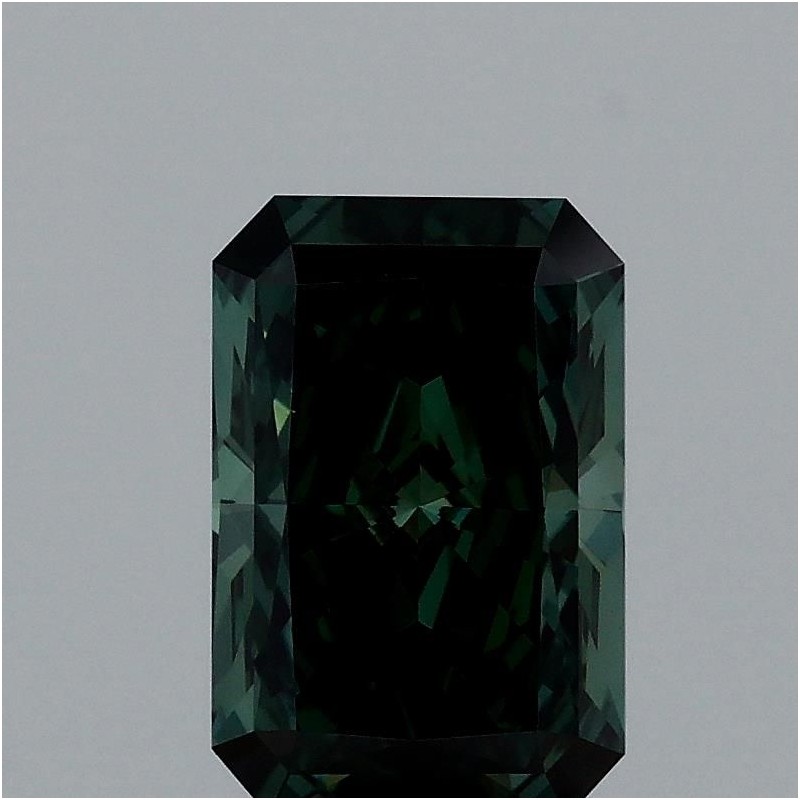 Diament laboratoryjny o barwie fantazyjnej radiant, 1.52ct, VVS2, Fancy Deep Green, IGI LG709537417
