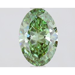 Diament laboratoryjny o barwie fantazyjnej szlif owalny, 1ct, VVS2, Fancy Vivid Green, IGI LG735505176
