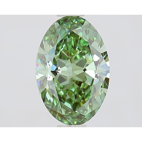 Diament laboratoryjny o barwie fantazyjnej szlif owalny, 1ct, VVS2, Fancy Vivid Green, IGI LG735505176