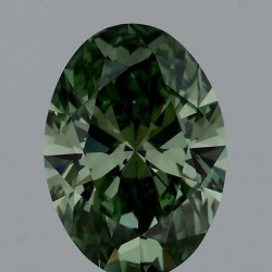 Diament laboratoryjny o barwie fantazyjnej szlif owalny, 1.17ct, VVS2, Fancy Vivid Green, IGI LG717548398