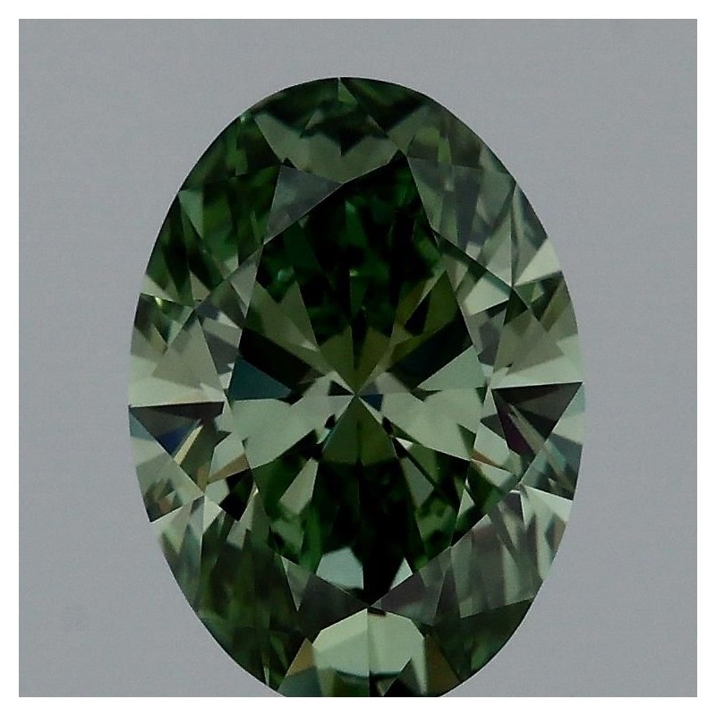 Diament laboratoryjny o barwie fantazyjnej szlif owalny, 1.17ct, VVS2, Fancy Vivid Green, IGI LG717548398