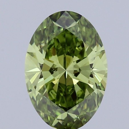 Diament laboratoryjny o barwie fantazyjnej szlif owalny, 1.15ct, VVS2, Fancy Vivid Green, IGI LG711529745