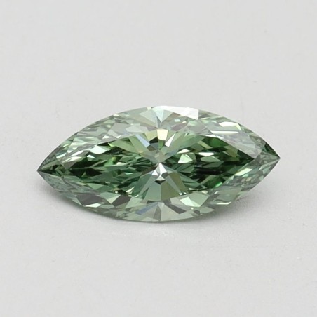 Diament laboratoryjny o barwie fantazyjnej markiza, 0.52ct, VVS2, Fancy Vivid Green, IGI LG615345668