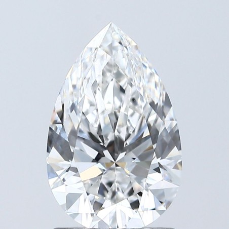 Diament laboratoryjny bezbarwny szlif gruszkowy, 1.51ct, VVS2, E, IGI LG675582869