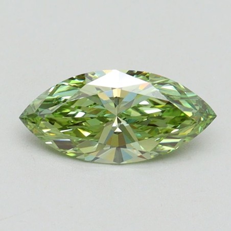 Diament laboratoryjny o barwie fantazyjnej markiza, 0.71ct, VVS2, Fancy Vivid Green, IGI LG611394603