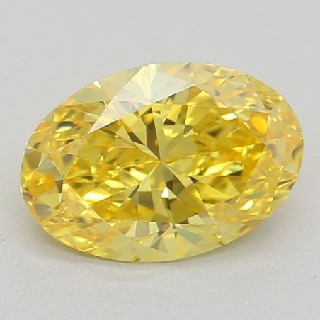 Diament laboratoryjny o barwie fantazyjnej szlif owalny, 0.82ct, VVS2, Fancy Vivid Yellow, IGI LG617425980
