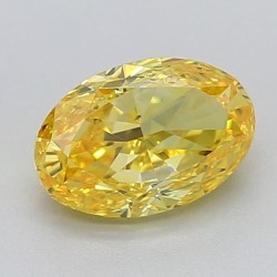 Diament laboratoryjny o barwie fantazyjnej szlif owalny, 0.83ct, VVS2, Fancy Vivid Yellow, IGI LG634444208