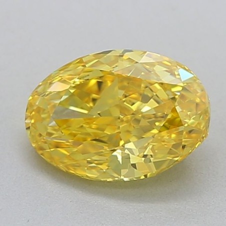 Diament laboratoryjny o barwie fantazyjnej szlif owalny, 0.71ct, VVS1, Fancy Vivid Yellow, IGI LG635413319