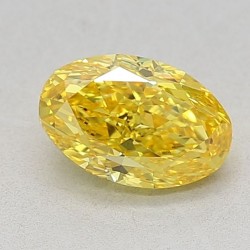 Diament laboratoryjny o barwie fantazyjnej szlif owalny, 1.02ct, VVS1, Fancy Vivid Yellow, IGI LG634444209