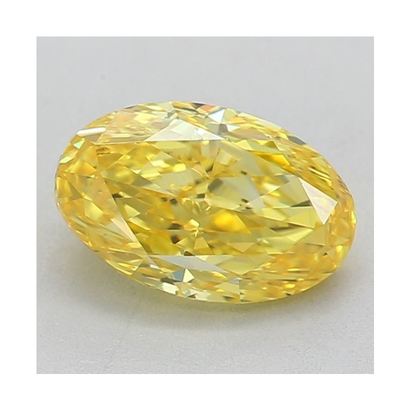 Diament laboratoryjny o barwie fantazyjnej szlif owalny, 0.72ct, VVS1, Fancy Vivid Yellow, IGI LG636408797