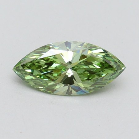Diament laboratoryjny o barwie fantazyjnej markiza, 0.63ct, VVS2, Fancy Vivid Green, IGI LG610348714