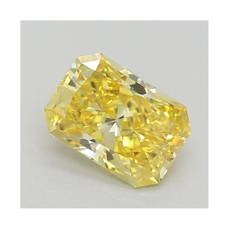 Diament laboratoryjny o barwie fantazyjnej radiant, 0.5ct, VVS1, Fancy Vivid Yellow, IGI LG621481422