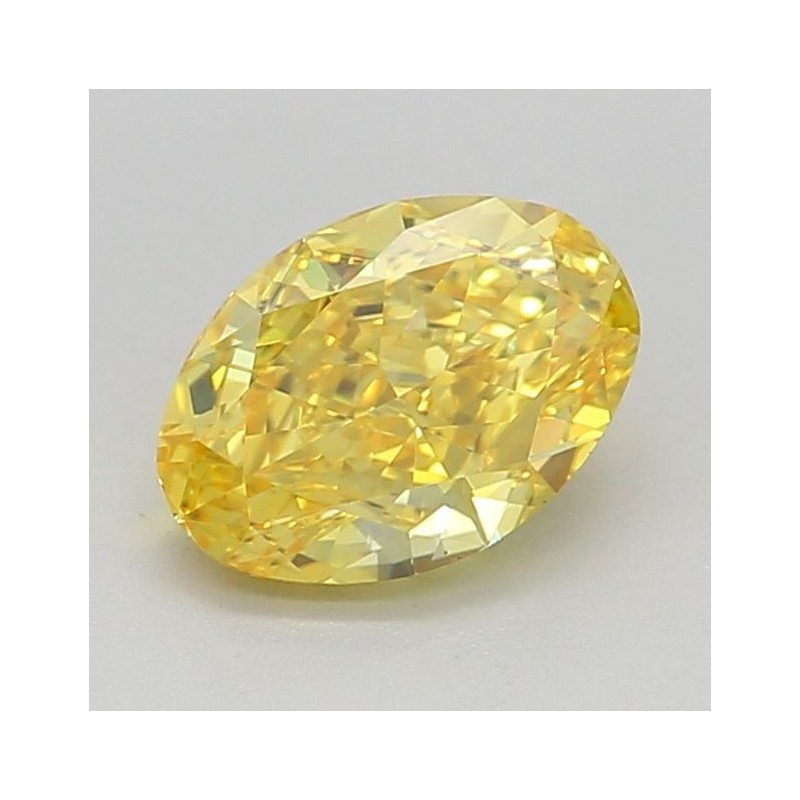 Diament laboratoryjny o barwie fantazyjnej szlif owalny, 0.73ct, VVS1, Fancy Vivid Yellow, IGI LG640445935