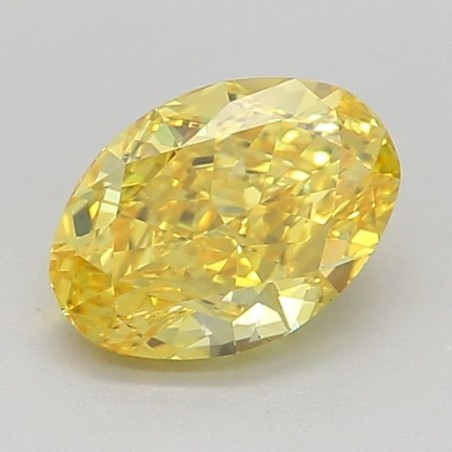 Diament laboratoryjny o barwie fantazyjnej szlif owalny, 0.73ct, VVS1, Fancy Vivid Yellow, IGI LG640445935