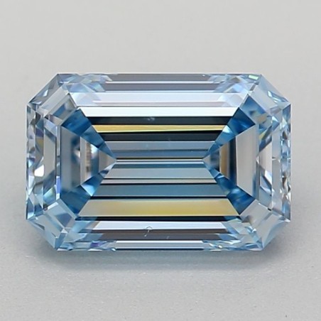 Diament laboratoryjny o barwie fantazyjnej szlif szmaragdowy, 0.82ct, VVS2, Fancy Intense Blue, IGI LG647480607