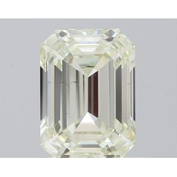 Diament o barwie fantazyjnej szlif szmaragdowy, 1.03ct, VS2, Fancy Light Grayish Greenish Yellow, GIA 7528896496