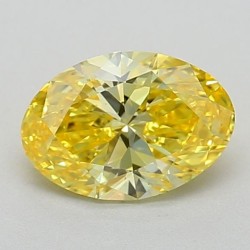 Diament laboratoryjny o barwie fantazyjnej szlif owalny, 0.53ct, VVS1, Fancy Vivid Yellow, IGI LG640484342