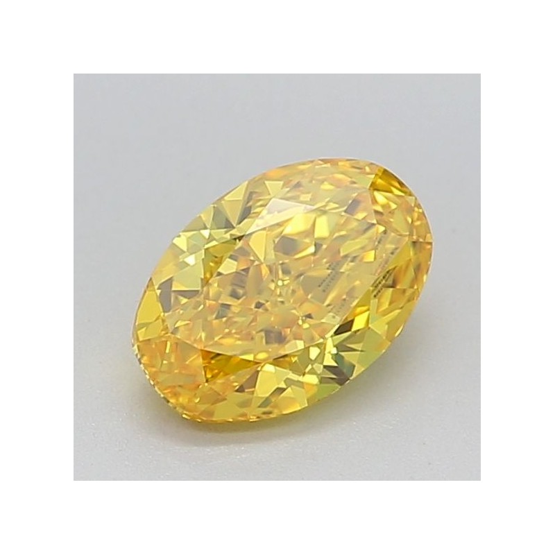 Diament laboratoryjny o barwie fantazyjnej szlif owalny, 0.7ct, VVS2, Fancy Vivid Yellow, IGI LG640484329 Diament laboratoryjny o barwie fantazyjnej szlif owalny, 0.7ct, VVS2, Fancy Vivid Yellow, IGI LG640484329