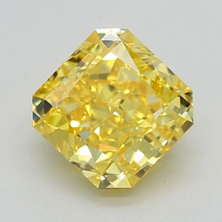Diament laboratoryjny o barwie fantazyjnej szlif radiant kawadratowy, 0.71ct, VVS1, Fancy Vivid Yellow, IGI LG641470589