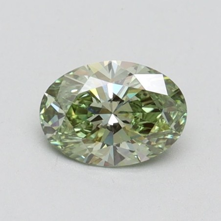 Diament laboratoryjny o barwie fantazyjnej szlif owalny, 0.5ct, VVS2, Fancy Intense Green, IGI LG610348728