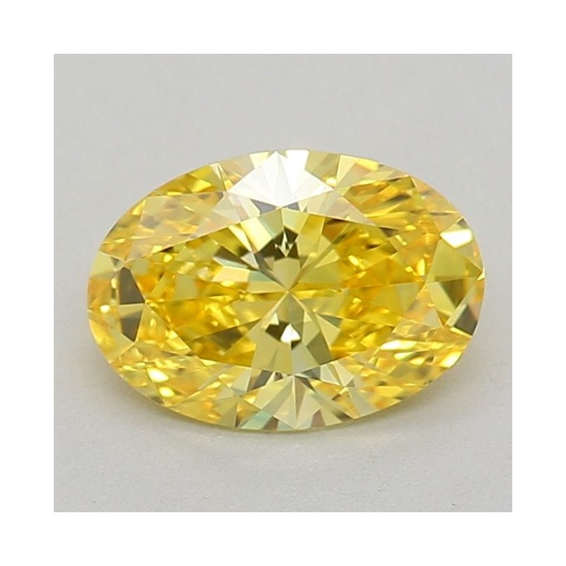 Diament laboratoryjny o barwie fantazyjnej szlif owalny, 0.72ct, VVS1, Fancy Vivid Yellow, IGI LG614394852