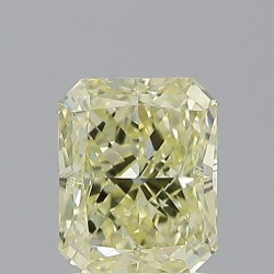 Diament o barwie fantazyjnej radiant, 1.01ct, VVS2, Fancy Light Yellow, GIA 5231730396