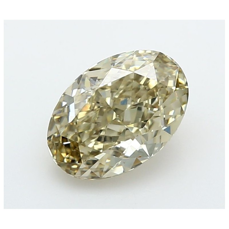 Diament laboratoryjny o barwie fantazyjnej szlif owalny, 2.09ct, VVS2, Fancy Light Grayish Yellow, IGI LG726542368
