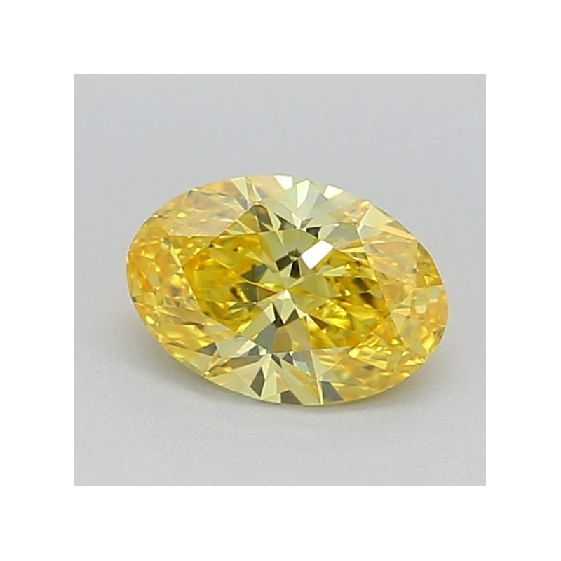 Diament laboratoryjny o barwie fantazyjnej szlif owalny, 0.52ct, VVS2, Fancy Vivid Yellow, IGI LG640411602
