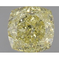 Diament o barwie fantazyjnej szlif poduszkowy modyfikowany, 1ct, VS1, Fancy Yellow, GIA 7466493913
