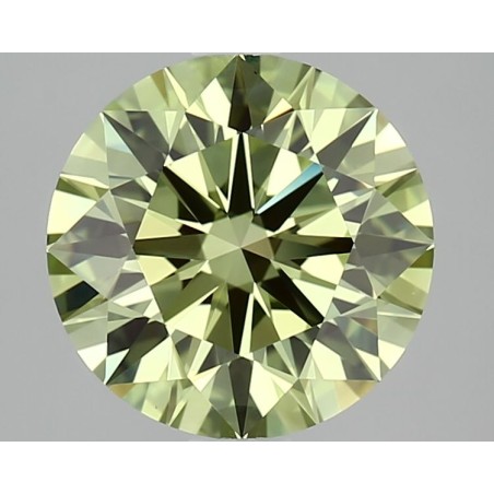 Diament laboratoryjny o barwie fantazyjnej szlif okrągły, 2.04ct, VVS1, Fancy Vivid Green, IGI LG702510568