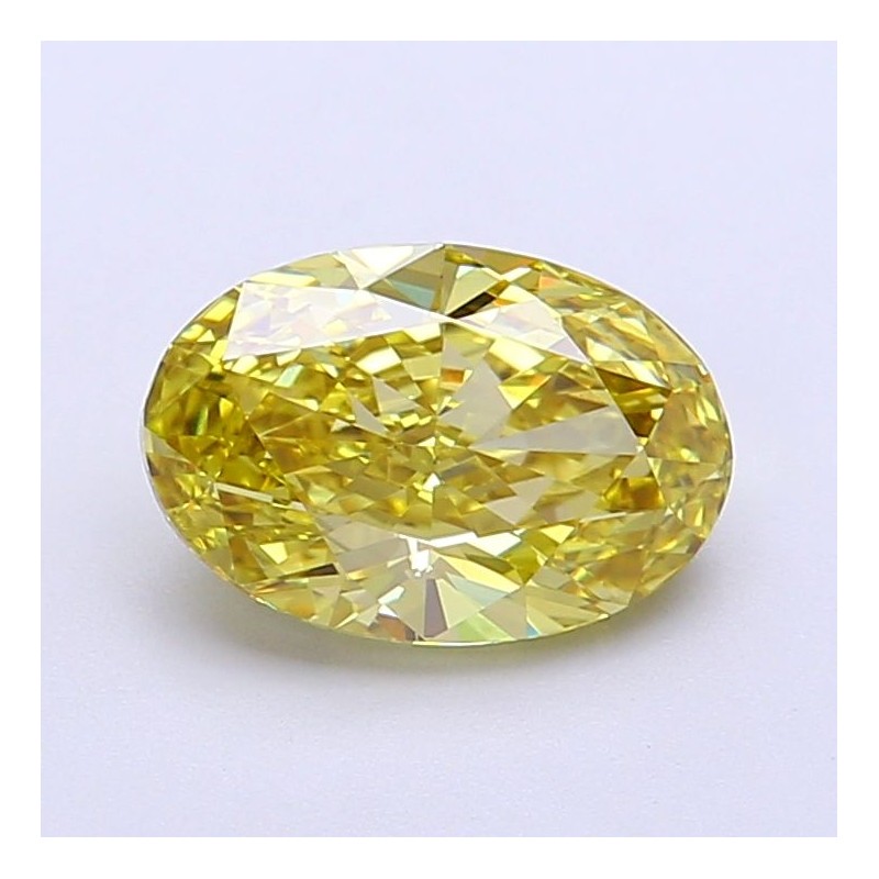Diament laboratoryjny o barwie fantazyjnej szlif owalny, 1.76ct, VVS2, Fancy Intense Yellow, IGI LG720516166