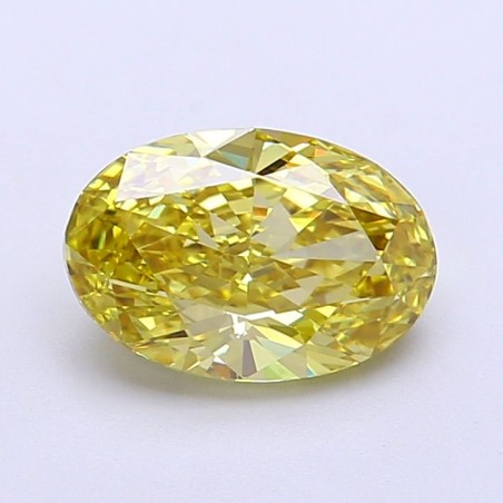 Diament laboratoryjny o barwie fantazyjnej szlif owalny, 1.76ct, VVS2, Fancy Intense Yellow, IGI LG720516166