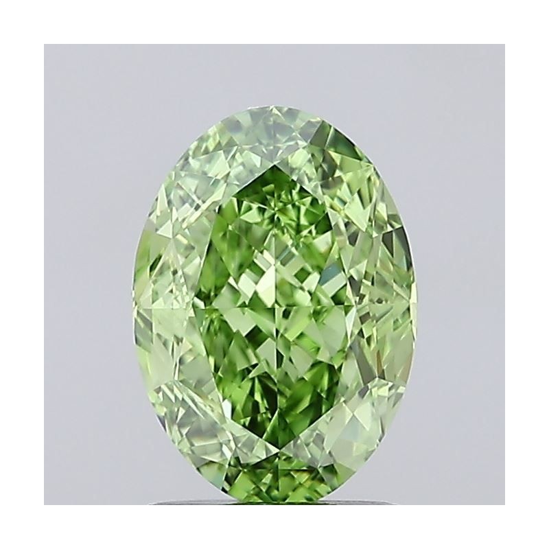 Diament laboratoryjny o barwie fantazyjnej szlif owalny, 2.03ct, VVS1, Fancy Vivid Green, IGI LG694557804
