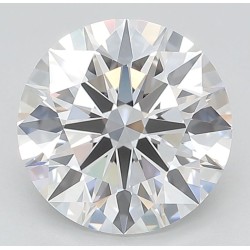 Diament laboratoryjny bezbarwny szlif okrągły, 2.3ct, IF, D, IGI LG660402450