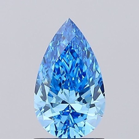 Diament laboratoryjny o barwie fantazyjnej szlif gruszkowy, 0.99ct, VVS2, Fancy Vivid Blue, IGI LG702529177
