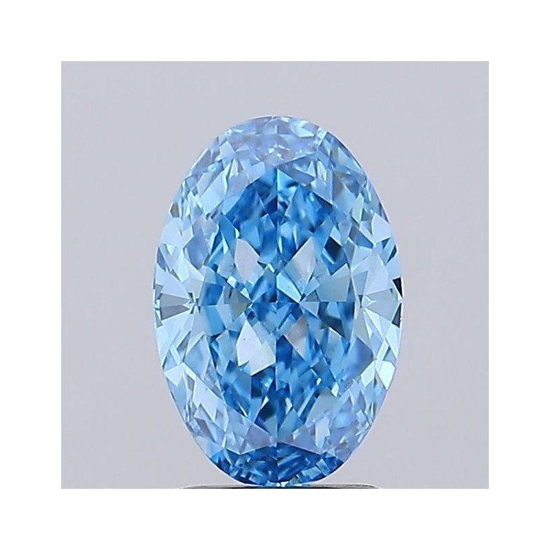 Diament laboratoryjny o barwie fantazyjnej szlif owalny, 1.86ct, VVS2, Fancy Vivid Blue, IGI LG733501025 Diament laboratoryjny o barwie fantazyjnej szlif owalny, 1.86ct, VVS2, Fancy Vivid Blue, IGI LG733501025