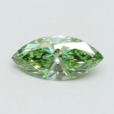 Diament laboratoryjny o barwie fantazyjnej markiza, 0.53ct, VVS2, Fancy Vivid Green, IGI LG611366500
