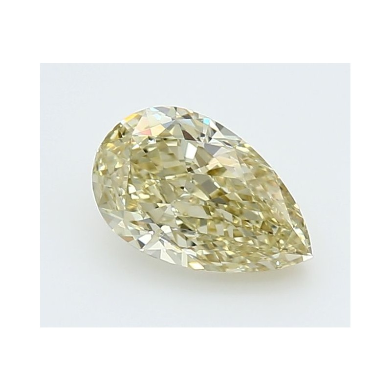 Diament laboratoryjny o barwie fantazyjnej szlif gruszkowy, 1.01ct, VVS2, Fancy Light Yellow, IGI LG729526587