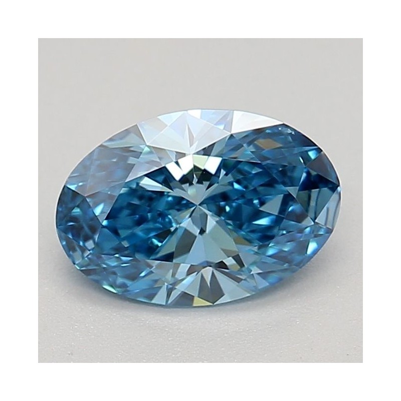 Diament laboratoryjny o barwie fantazyjnej szlif owalny, 0.52ct, VVS1, Fancy Vivid Blue, IGI LG683504359